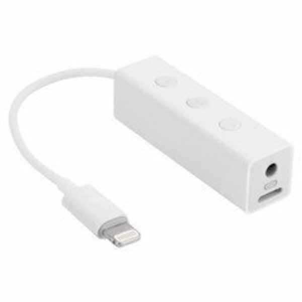 Swe-Tech 3C Apple Authorized 3.5mm audio  + charge, lightning Male to  Female Adapter Cable, 6 inch FWT30U2-05506